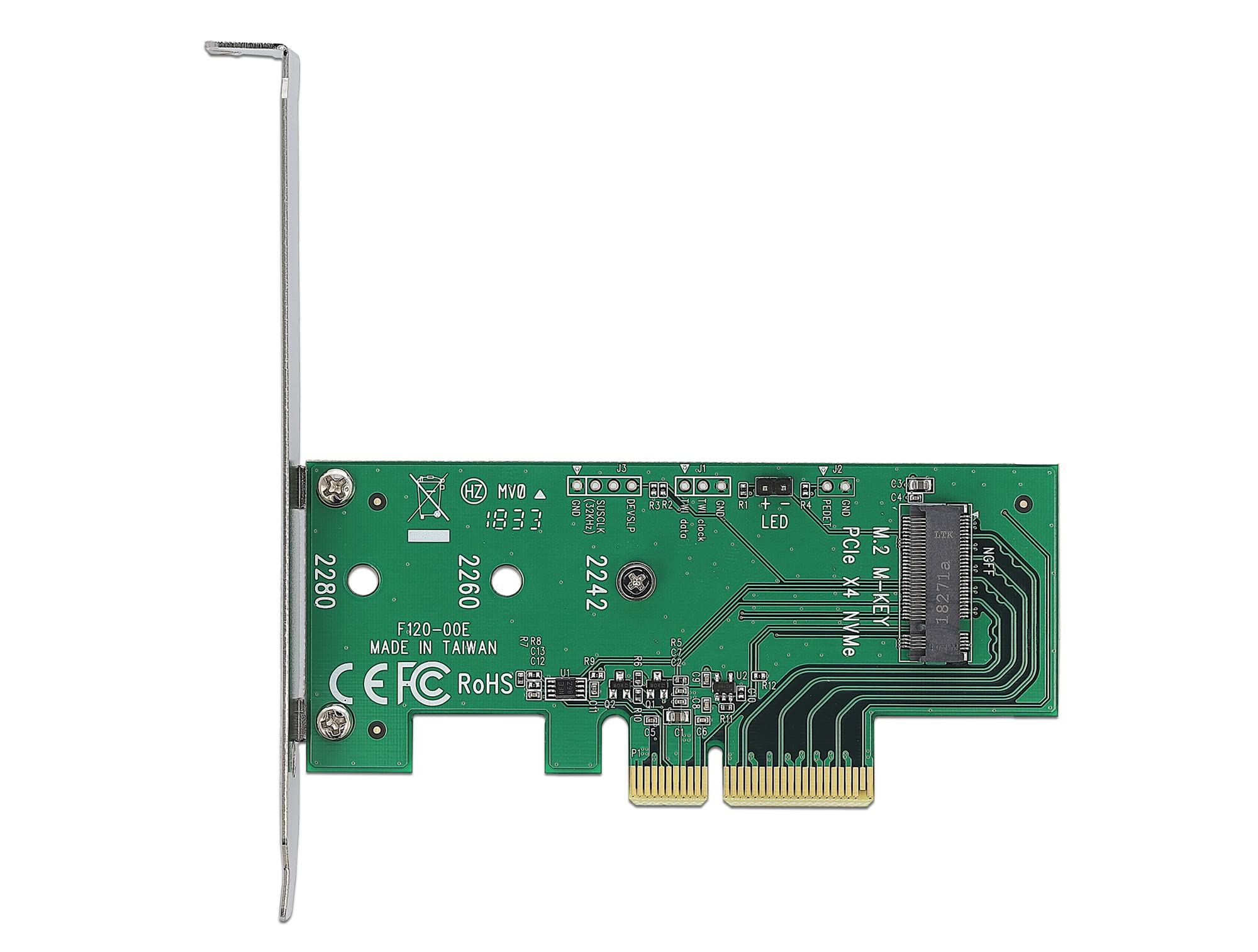 Amazon | Delock PCI Express カード - 内蔵 M.2 NVMe 1スロット 89370