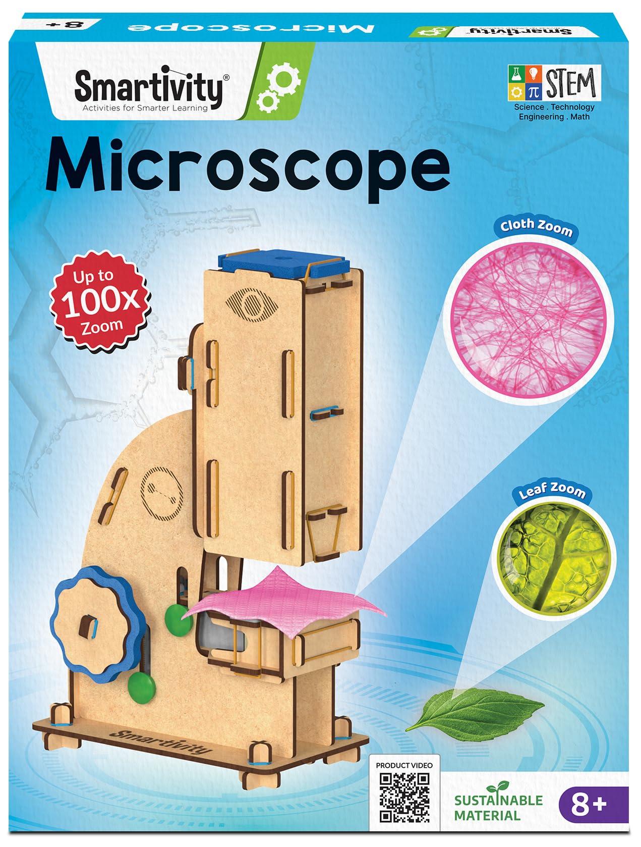 Amazon.com: Smartivity Microscope 100x Zoom STEM Toy for Kids Age