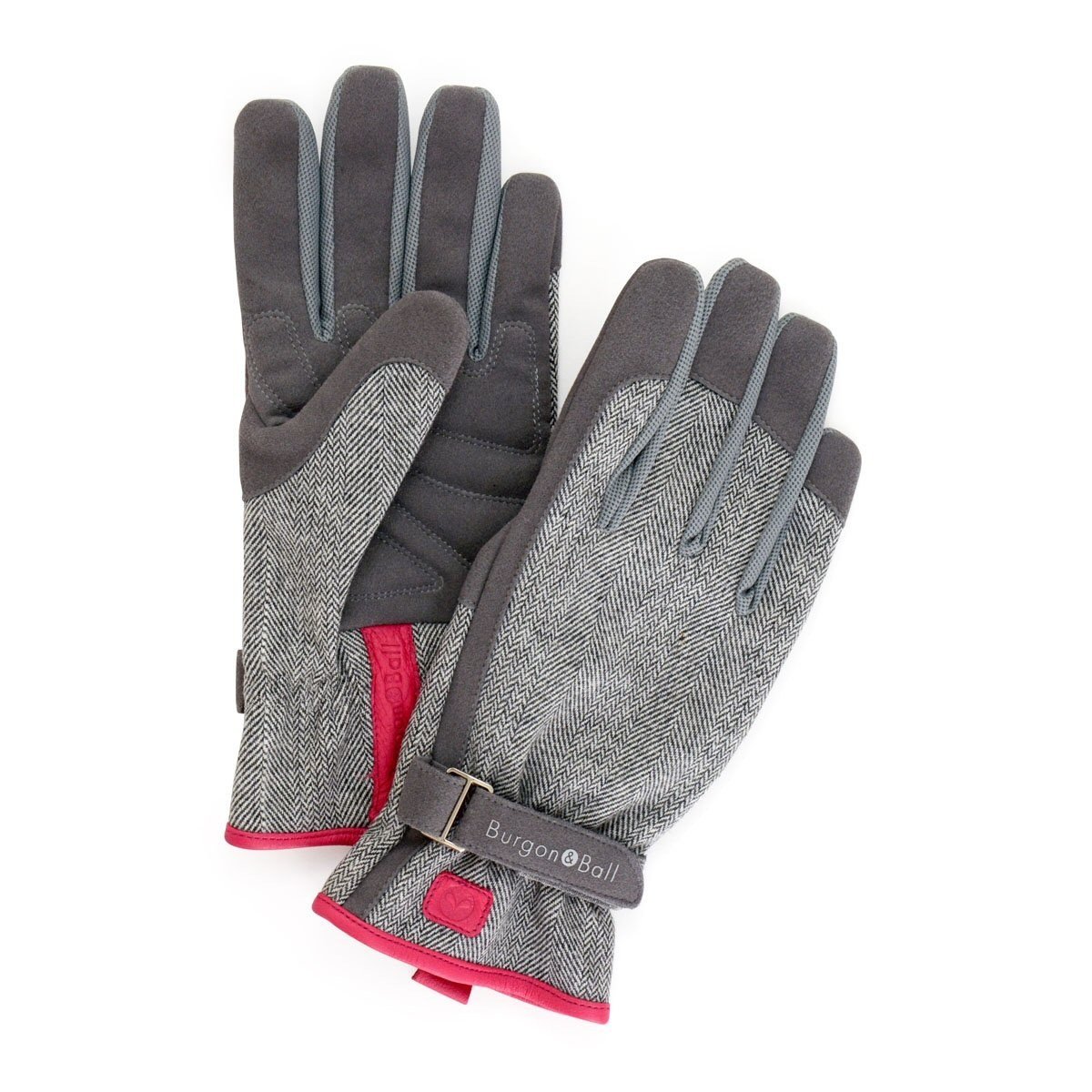 Burgon & Ball Love The Glove Damen-Gartenhandschuhe, Größe M/L, Tweed-Grau