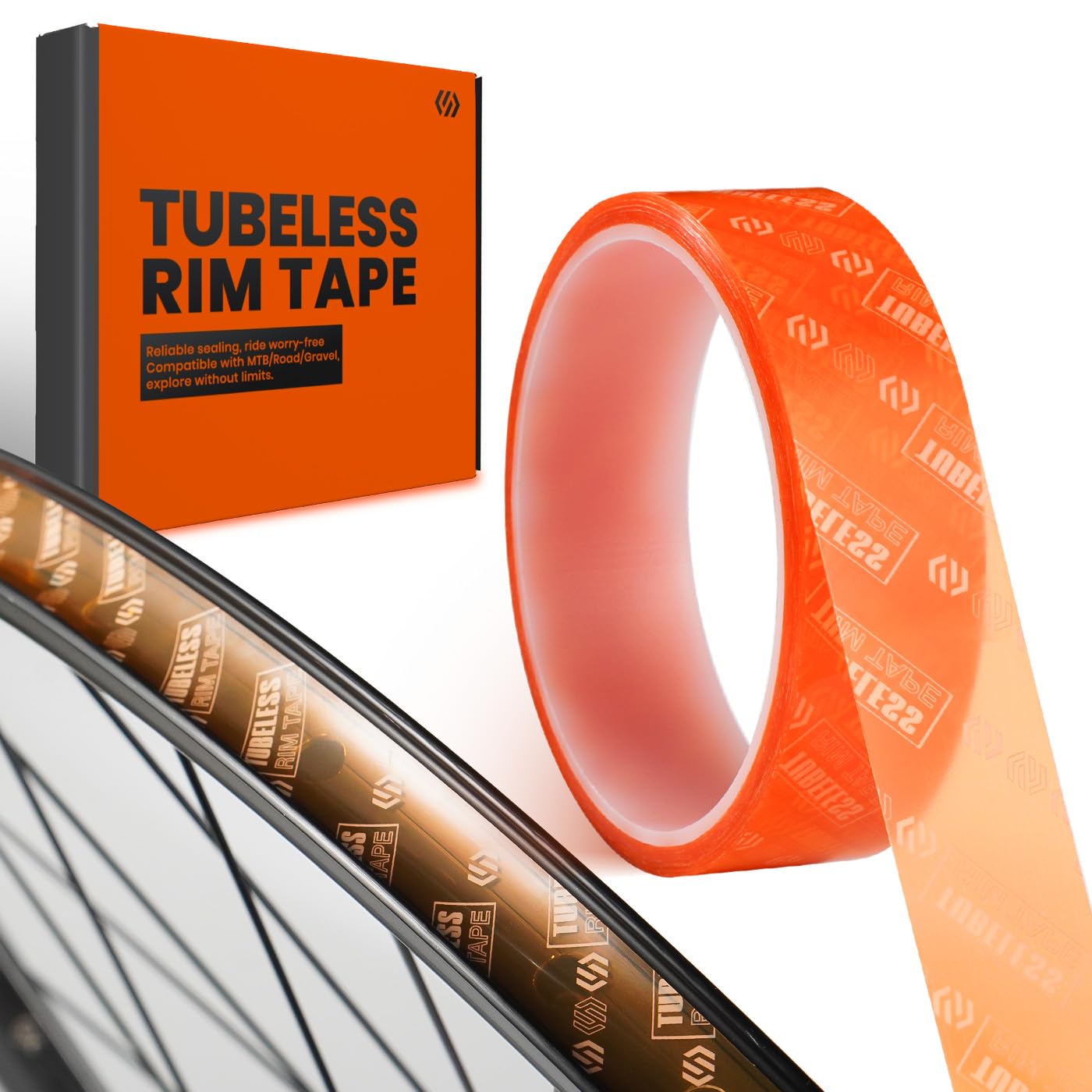 CNCLOL Tubeless Rim Tape 19/21/23/25/27/30/32/35mm, Bike Wheel Rim Tape Self-adhesive 10m Roll, Tubular Rim Tape for Tubeless Bicycle/MTB/Road/Gravel Bike Tyre Tape