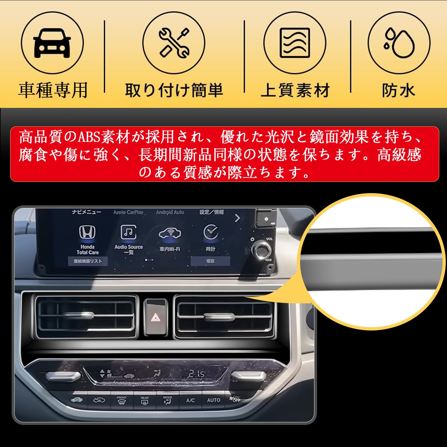 Amazon | BlissBalance 新型 WRV WR-V DG5型 エアコン吹き出し口パネル