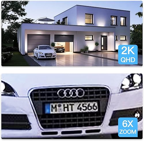 Miniatura 7 de BEENOCAM Cámaras de seguridad solares inalámbricas para exteriores, cámara PTZ de 360  con sirena de focodetección de movimientoseguimiento