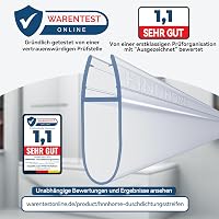 HNNHOME Zuhanyfülke Ajtótömítés 4-6 mm Üveghez - Átlátszó Zuhanykabin Szigetelőcsík 18 mm Résig - Ragasztható Vízzáró Profil 5