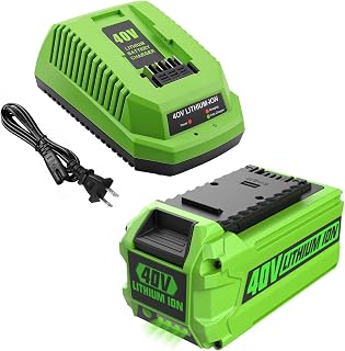 ANTRobut 40V 6.5Ah Lithium Battery Replacement for Greenworks 40V Battery Compatible with Greenworks 40 Volt G-MAX Cordless Power Tools, with 40V Greenworks Charger