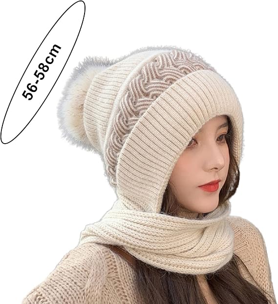 Winter Womens Scarf,Women Hat Twist 