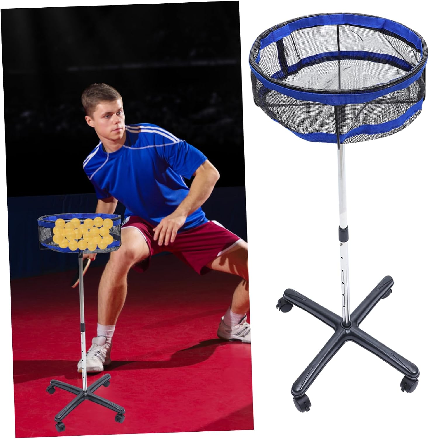 Milisten Table Tennis Practicing Accessory Ball Dispenser Pong Supply Easy Install Materials