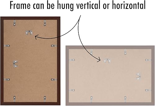 Vista 600 de Americanflat Portarretratos de 5 x 6 pulgadas con plexiglás pulido, juego de 5 portarretratos de 2 x 3 pulgadas con paspartú o para fotos de 5 x 6