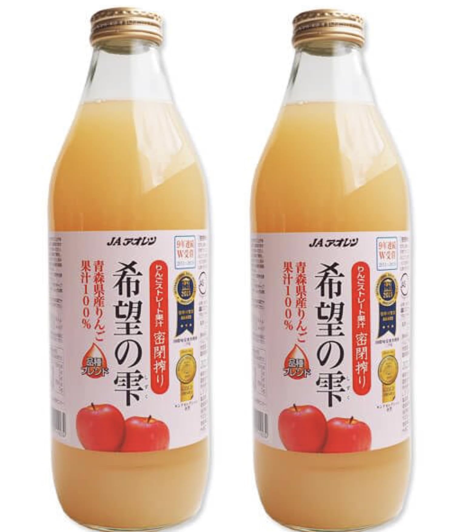 Amazon.com: 100% Japanese Apple Straight Juice 1000ml (Pack of 2