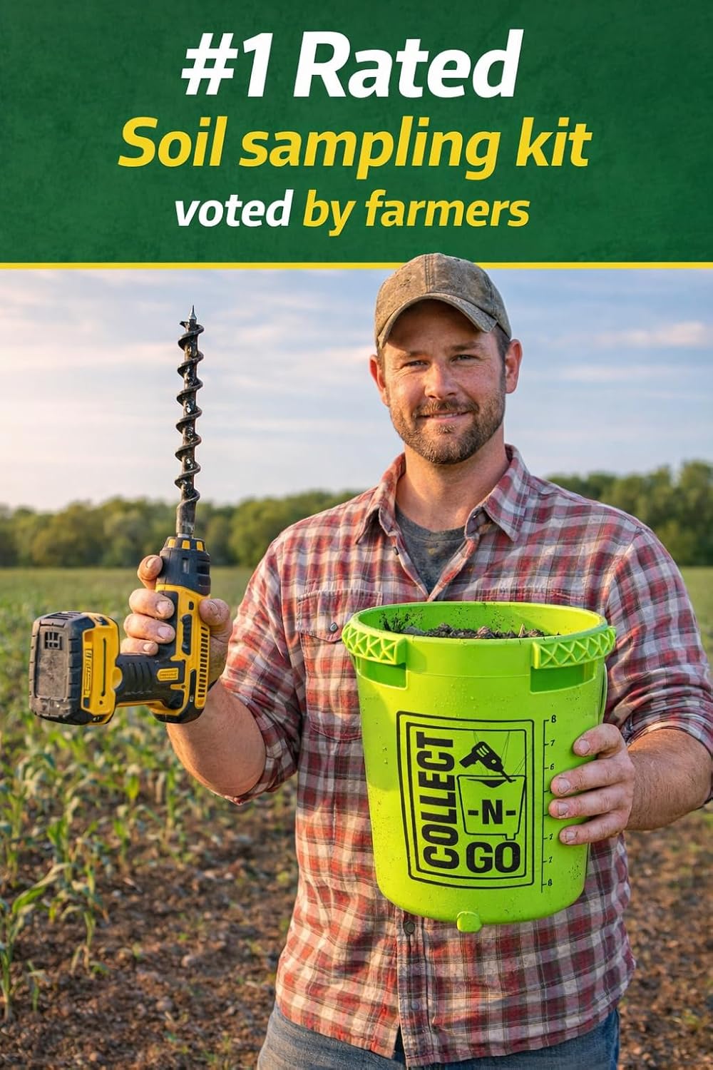 Collect-N-Go Soil Sample Collection Kit with Auger