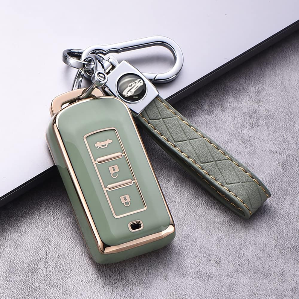 Produktbild von Carbon Soft Case Schutz Hülle Auto Keyless Schlüssel Für Mitsubishi ASX Pajero Outlander Eclipse