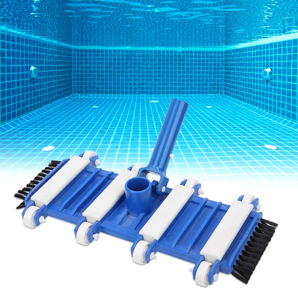 Pool Cleaning Brush, Professional Flexible Pool Vacuum Head with Side