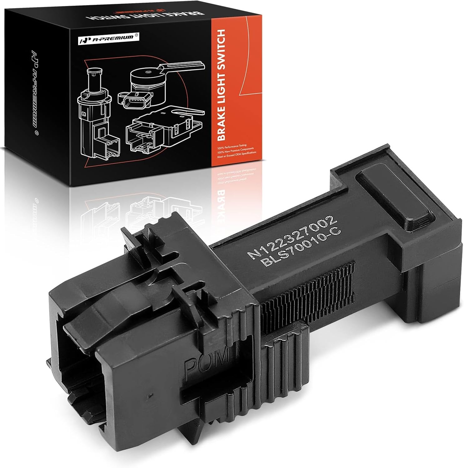 A-Premium Brake Light Switch Lamp Compatible with BMW 323i, 328xi, X5, 535i xDrive, X3, X1, 760Li, Alpina B7 & Mercedes-Benz C250, C400, E400, E43 AMG & Land Rover Range Rover & Mini Cooper, 3 Pins