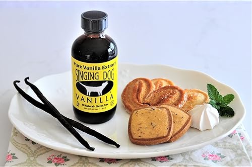 Miniatura 8 de Singing Dog Vanilla Extracto de vainilla puro, botella de 2 onzas líquidas, vainilla sin azúcar, totalmente natural, sin OMG, sin maíz, kosher,