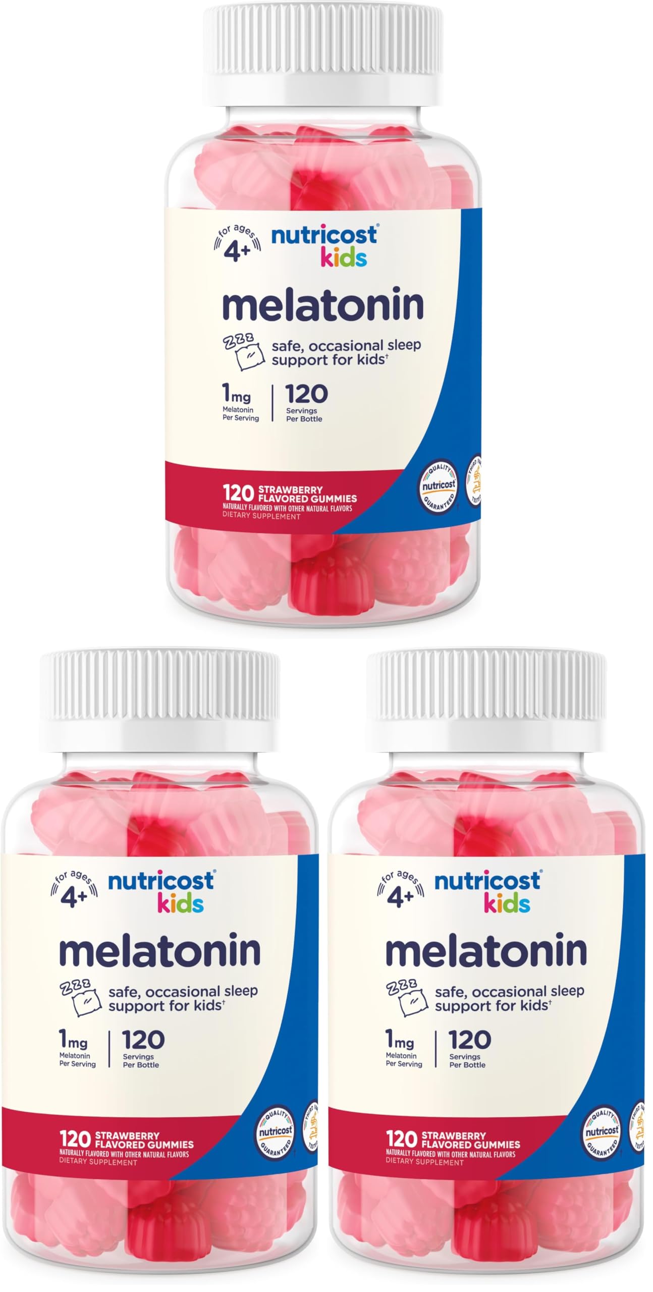 Nutricost Kids Melatonin Gummies (1mg) 120 Gummies — Amazon image 6