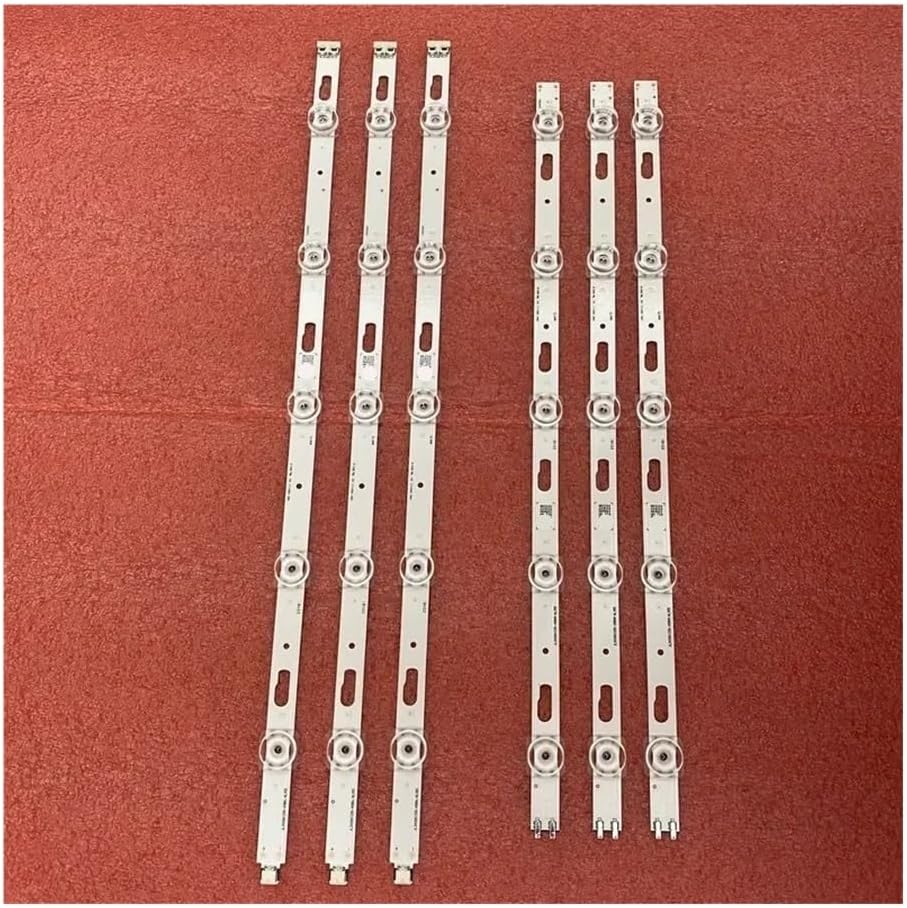 Strip Compatible with UN43CU7000F UE43AU7172U UE43CU7100U UE43CU7100K UN43AU7000K GU43TU6979U CRH-P43S6303003101B2 Spare Parts(6pcs Set for 1 TV)