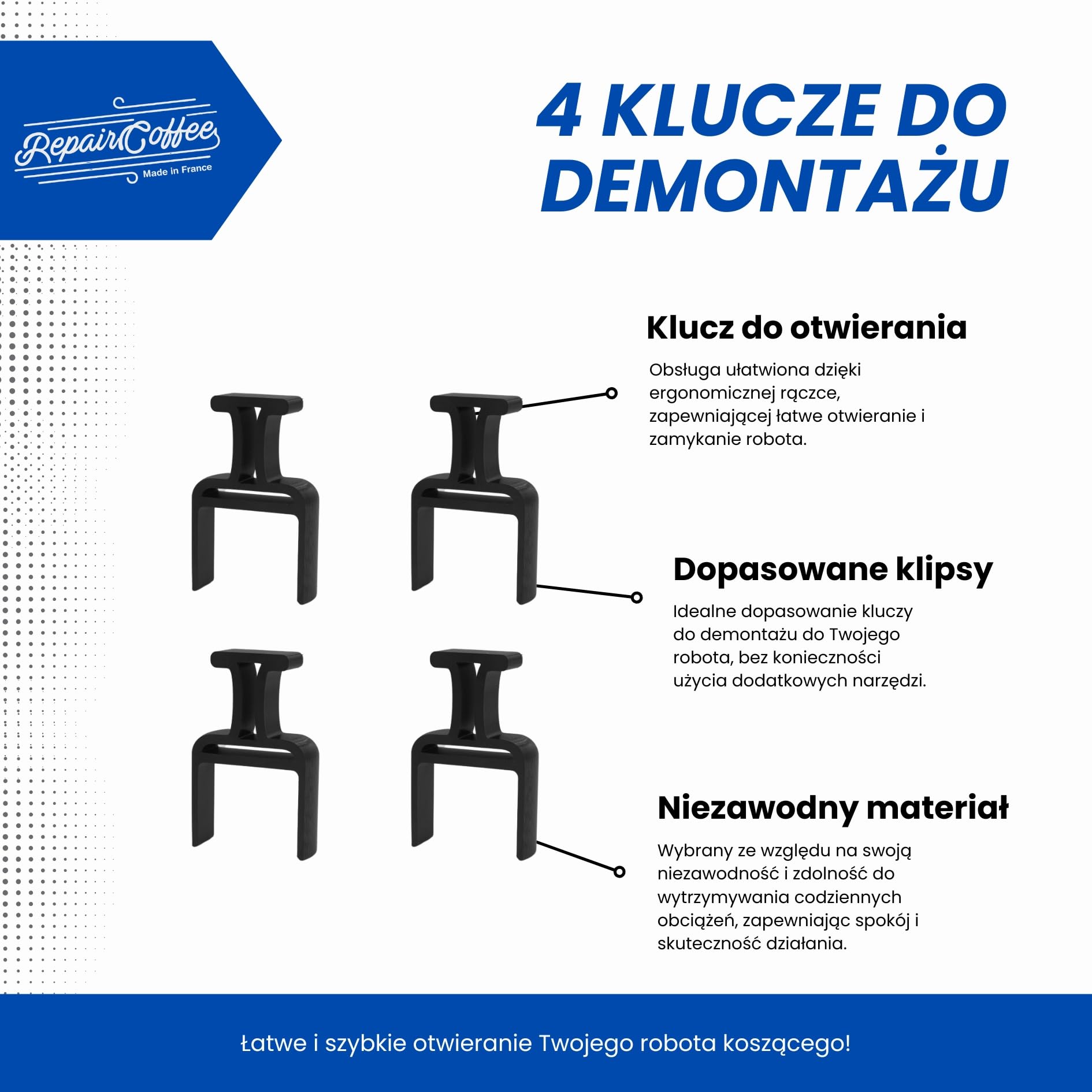 4 Klucze Demontażowe do Gardena SILENO City Life Minimo Husqvarna 00059-32.156.01 - Roboty Kosiarki - Narzędzie Zestaw Zamienny Akcesorium Konserwacja Renowacja