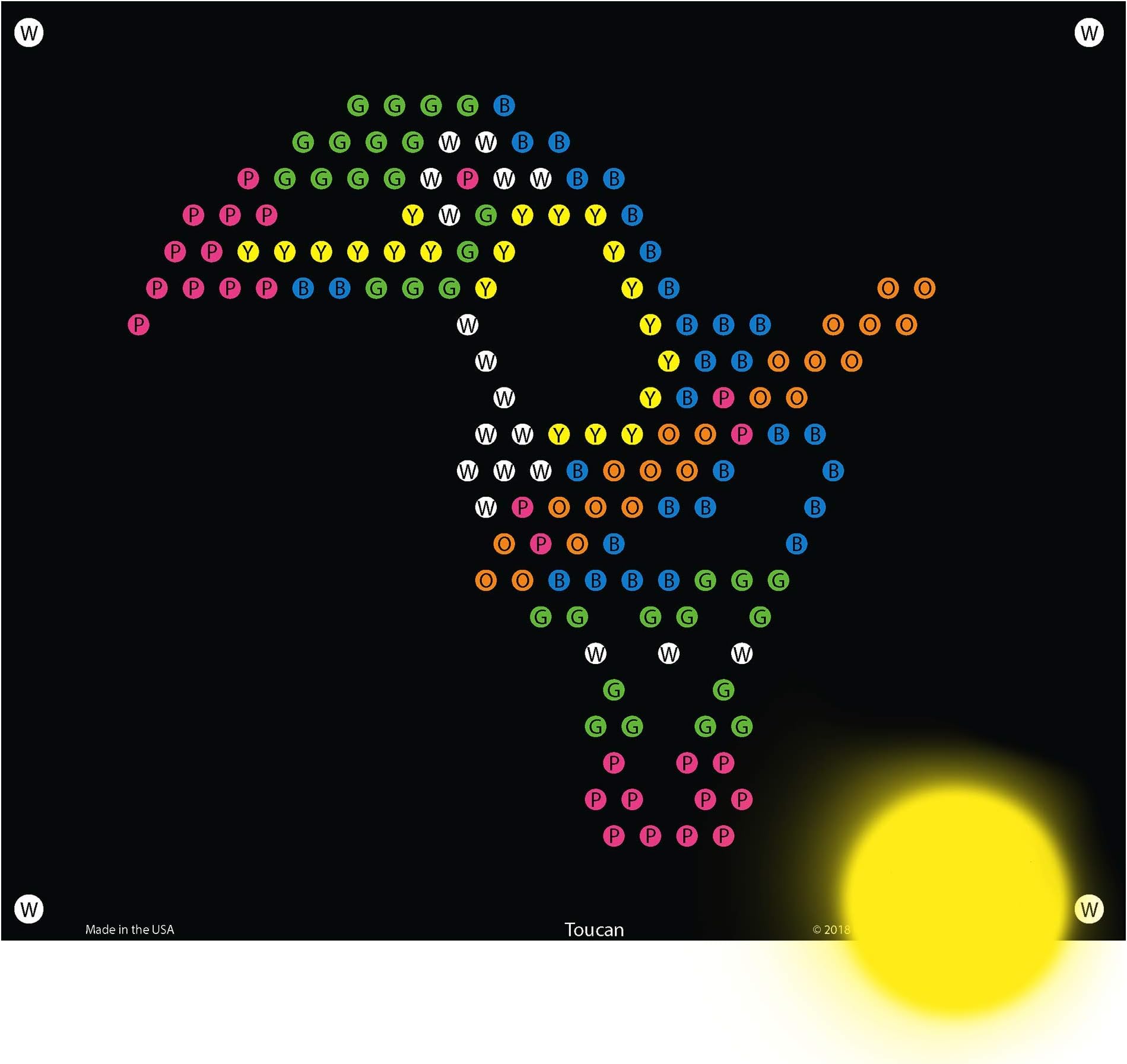 Zoo Refill templates for Basic Fun Lite Brite Ultimate Classic (10 Sheets, 7x8)