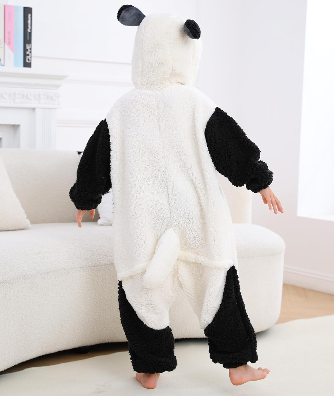 SimZoo Kids Animal Pajamas, Boy Girls Sheep Cosplay Costume Sleepwear, One-Piece Unisex Homewear 3-11Y - Image 6