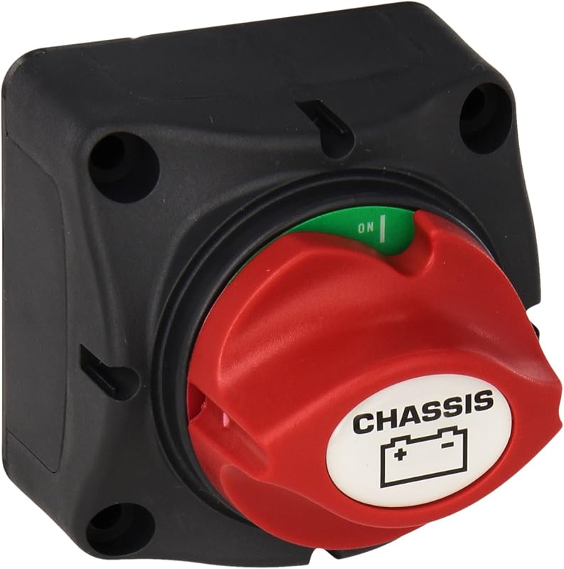 Chave geral de bateria de chassi ParkPower 701CHRV Contour com etiqueta de chassi