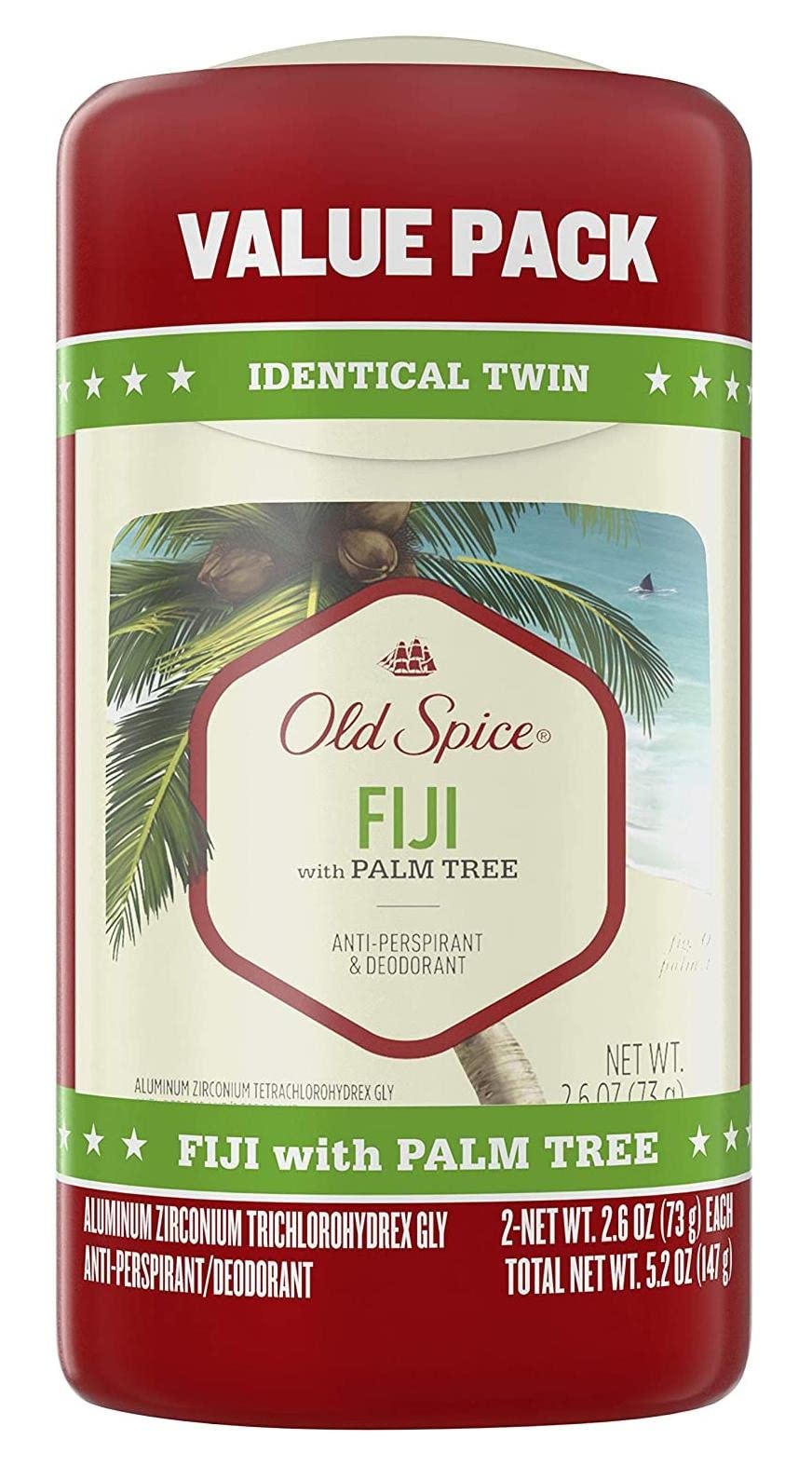 Old Spice Deodorant 2 6 Ounce Figi Value Two At Once Pack of 2
