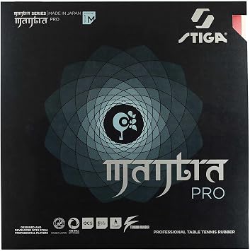 STIGA Table Tennis Rubber Tension Back Soft Mantra Pro M