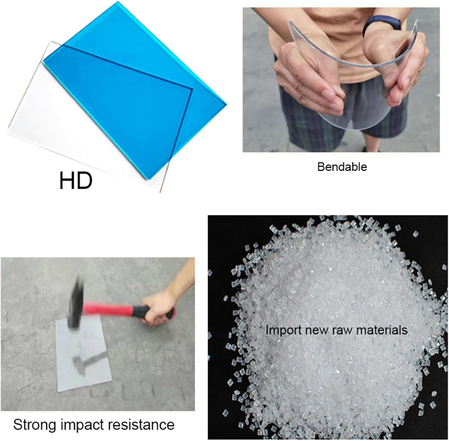 Outdoor Daylighting Board of Canopy, Greenhouse PC Endurance roof Board ,Impact Resistance Easier to Bend Greenhouse Covering for Parking Canopy,Roofs (Color : Clear) ( Color : 1mm , Size : W1*L10m/W3