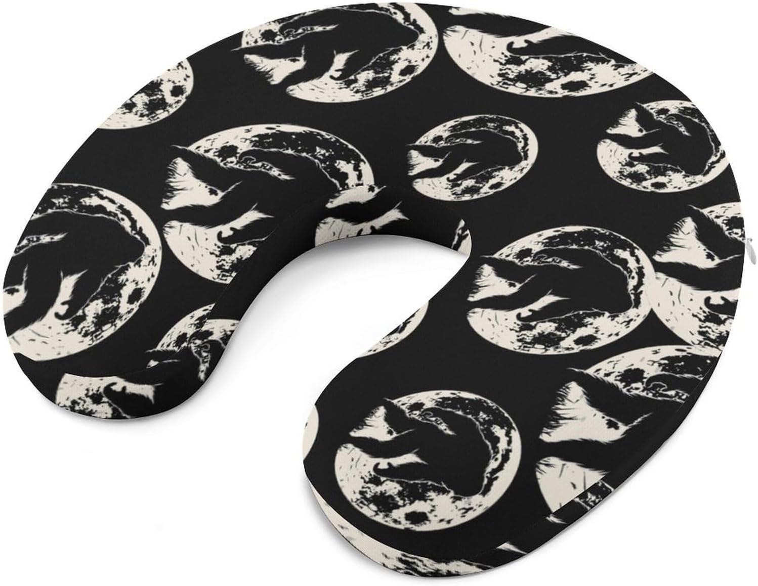Full Moon Bigfoot Travel Pillow U Shape Neck Pillow Washable Pillowcase for Sleeping Chair
