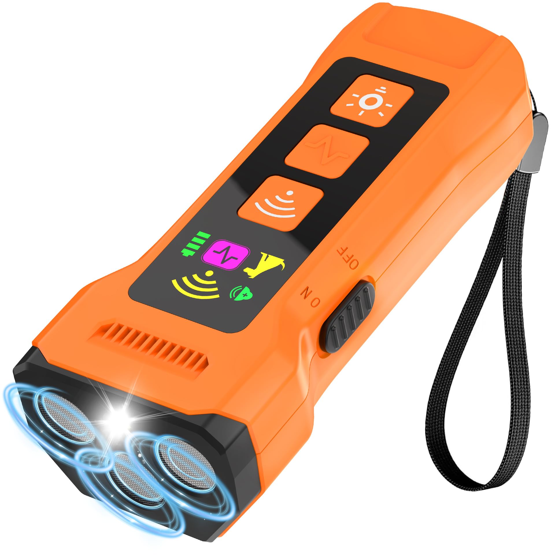 6-in-1 Ultraschall-Hundetrainer, wiederaufladbar, Hand-Bell-Kontrollgerät