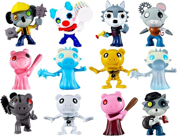 Piggy Blind Bags Set for Kids - Bundle With 3 Series 2 Bags, Mini Figurines, Stickers | Roblox Mystery Figures Set for Boys and Girls