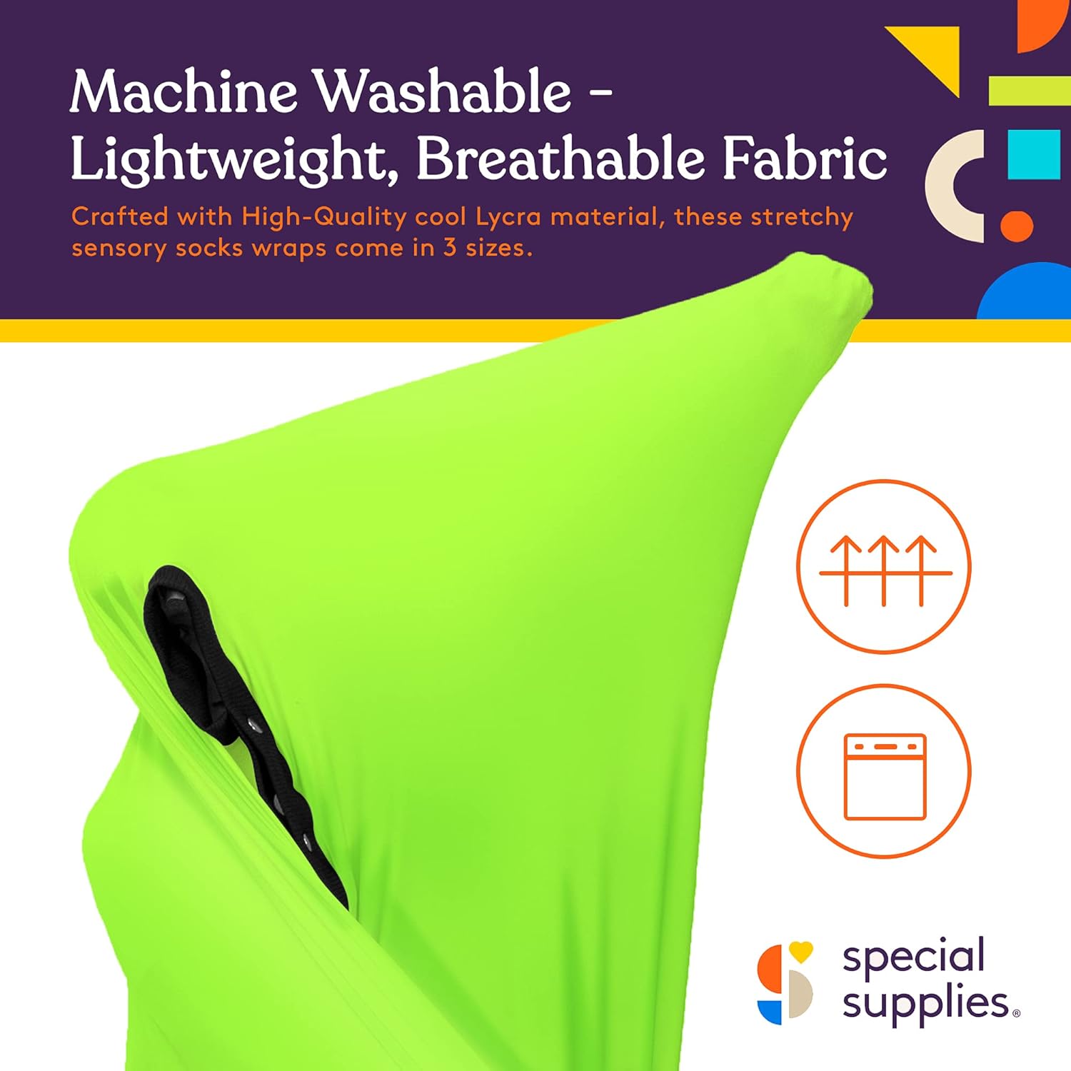 Best Review Special Supplies Green Sensory Body Sock Full-Body Wrap to Relieve Stress, Stretchy, Breathable Cozy Sensory Sack for Boys, Girls, Safe, Comfortable, Calming Relief Cocoon (Small 40x27)