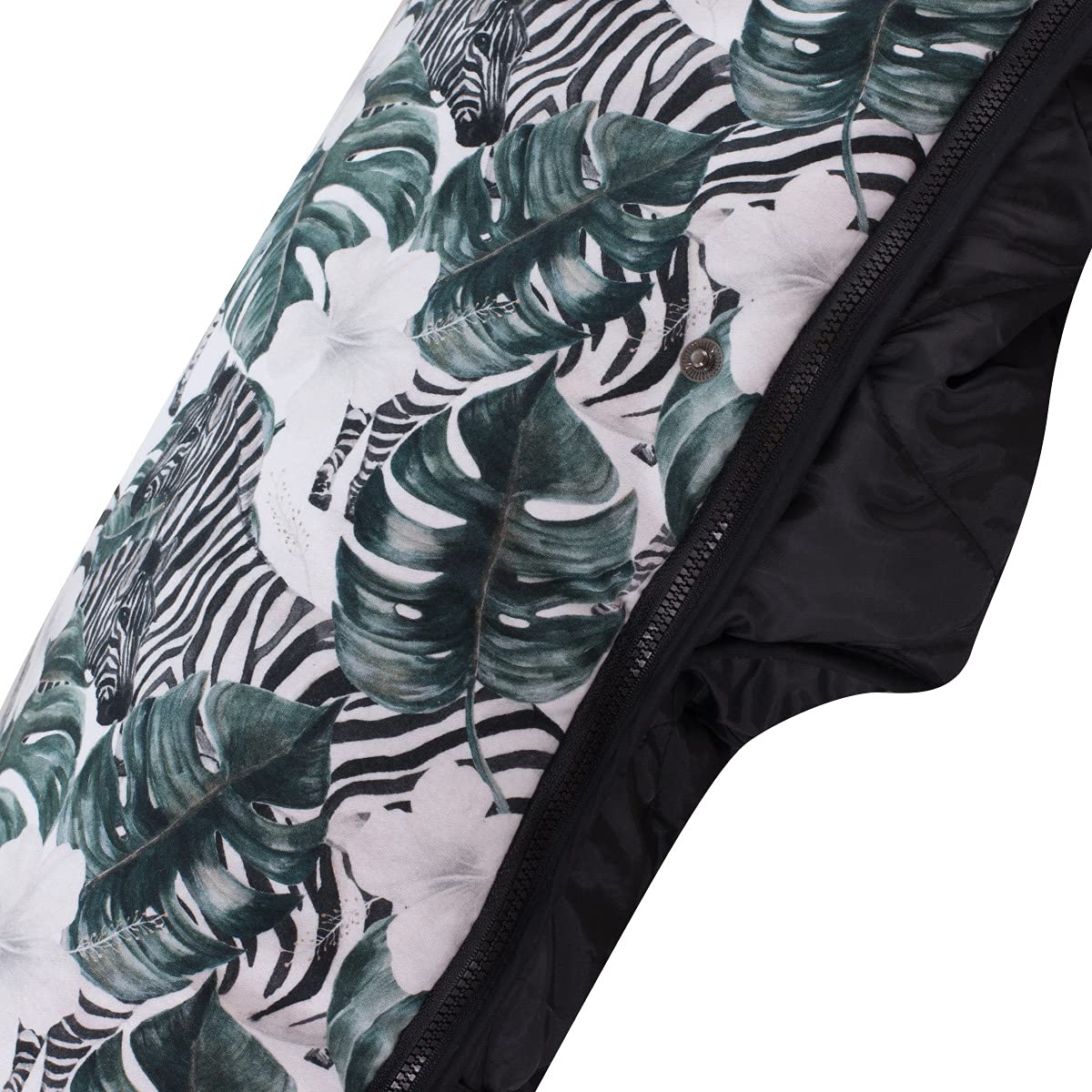 JYOKO KIDS Saco Universal para Cochecito, Sacos de Abrigo para Carritos, Saco Invierno Silla Paseo, Saco de Silla de Bebe con Cremallera Desmontable, Capa regulable (Zebra, Polar)