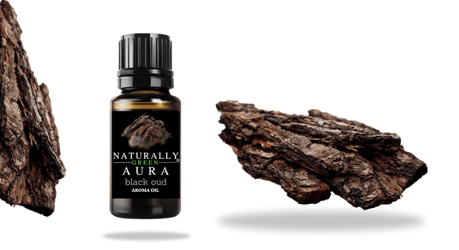 Naturally Green Aura Black Oud Diffuser Oil, Candle Burner & Electric