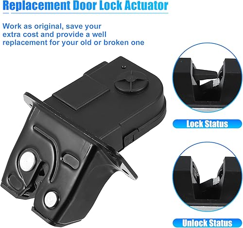 Miniatura 5 de X AUTOHAUX Actuador de bloqueo del pestillo del maletero 81230-2V000 para Hyundai Veloster 2012-2017 1.6L V4 Motor de la puerta trasera del pestillo