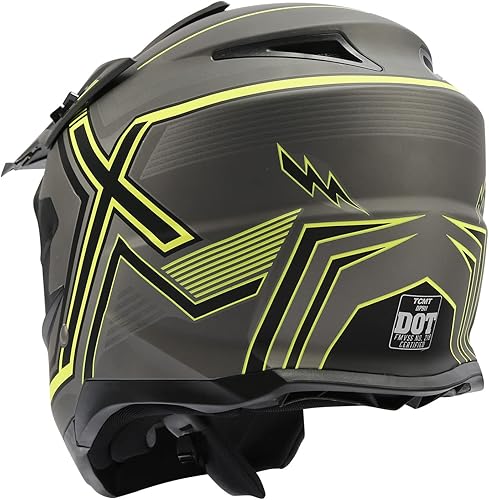 Miniatura 7 de TCT-MOTORPARTS - Casco de motocicleta para adultos, de cara completa, para uso en carretera, motocross, cuatrimoto, bicicleta de montaña, MTB,
