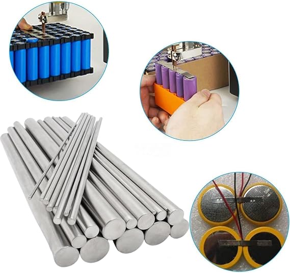 Diameter 6mm, 99.9% Pure Nickel Bar Length 100Mm, Nickel Rods Diameter 6-12Mm Suitable for Scientific Experiment
