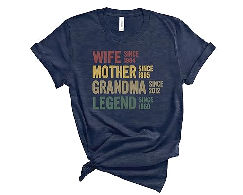Personalized Wife Mother Grandma Legend Shirt, Creative Mothers Day Gift T-Shirt, Customized Parent Wife Since T-shirt, Gift for Mom, Cute Graphic