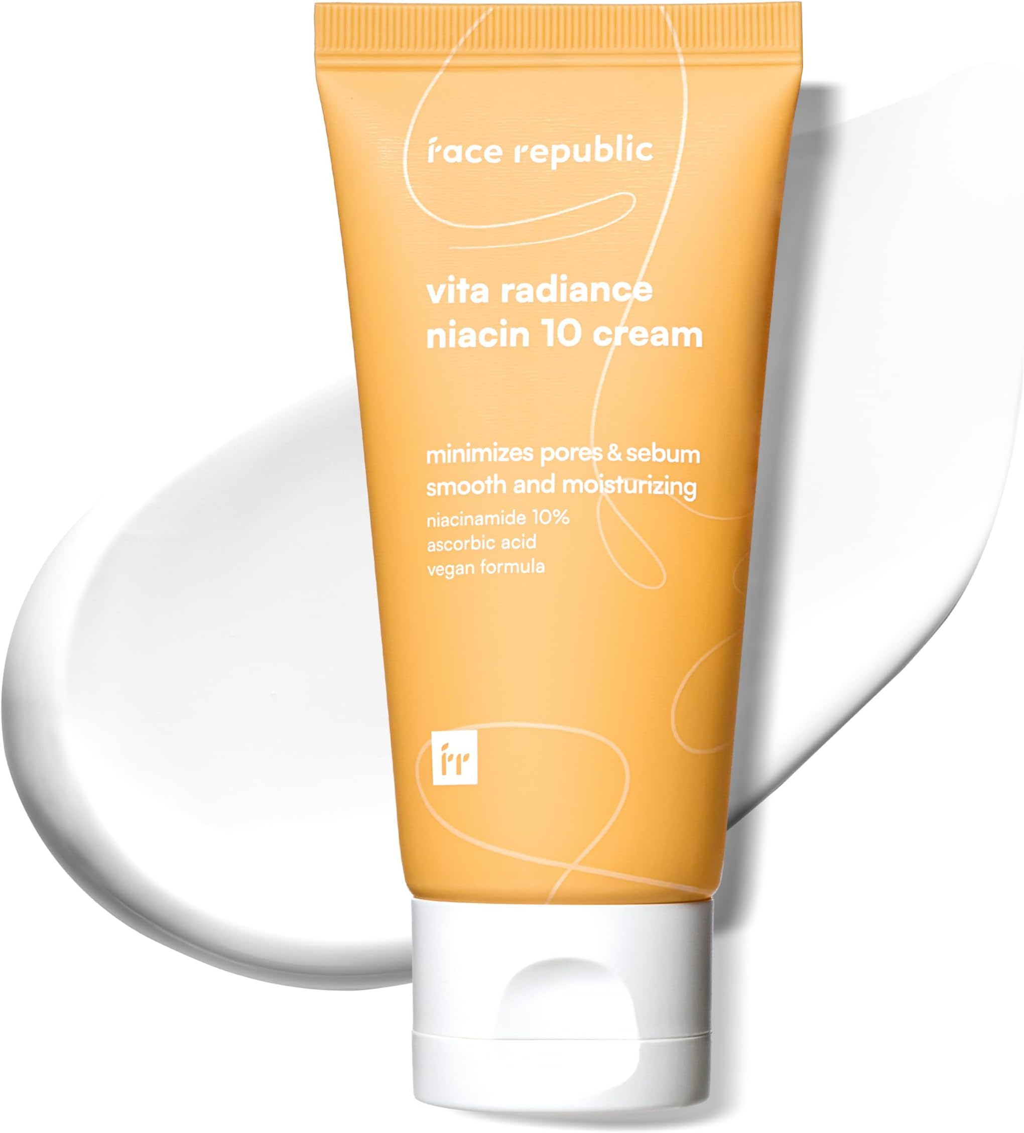 Face Republic Vita Radiance Niacin 10 Cream 50ml 1.69 fl oz | Revitalizing, Natural Coverage | Niacinamide 10%, Ascorbic Acid, Panthenol, Vitamins | Silky Finish | Vegan Korean Skincare