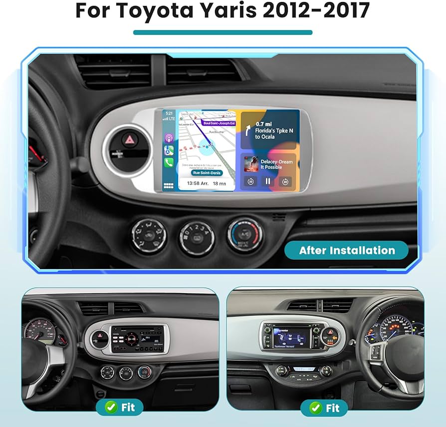 Amazon.com: Car Radio for Toyota Yaris 2012 2013 2014 2015 2016