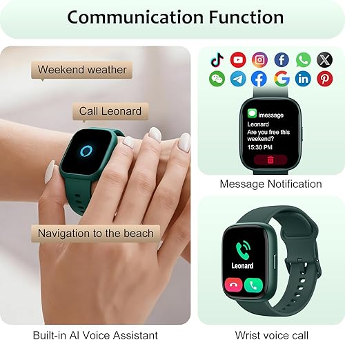 Miniatura 3 de Reloj inteligente para Android/Samsung/iPhone, rastreador de actividad física con IP68 impermeable para hombres, mujeres y niños, reloj inteligente