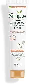 Simple Protect 'N' Glow SPF 30 For Glowing Skin Triple Protection Moisturiser Non-Chalky Vitamin C Face Cream 40 ml