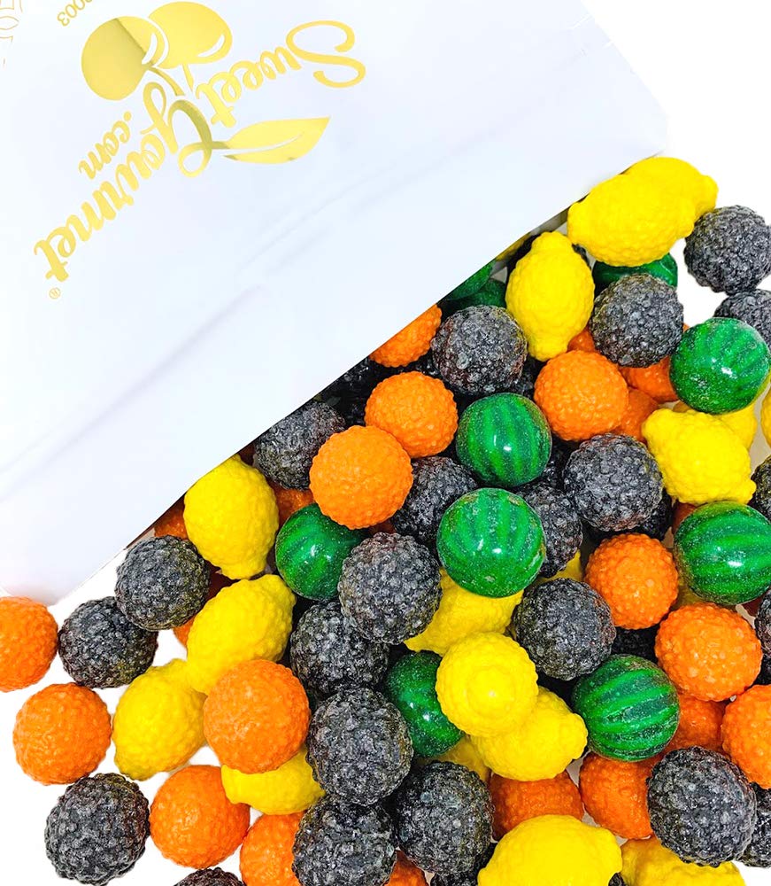 SweetGourmet Fancy Fruit Bubble Gum | Watermelon Raspberry Orange Lemon | 3 Pounds