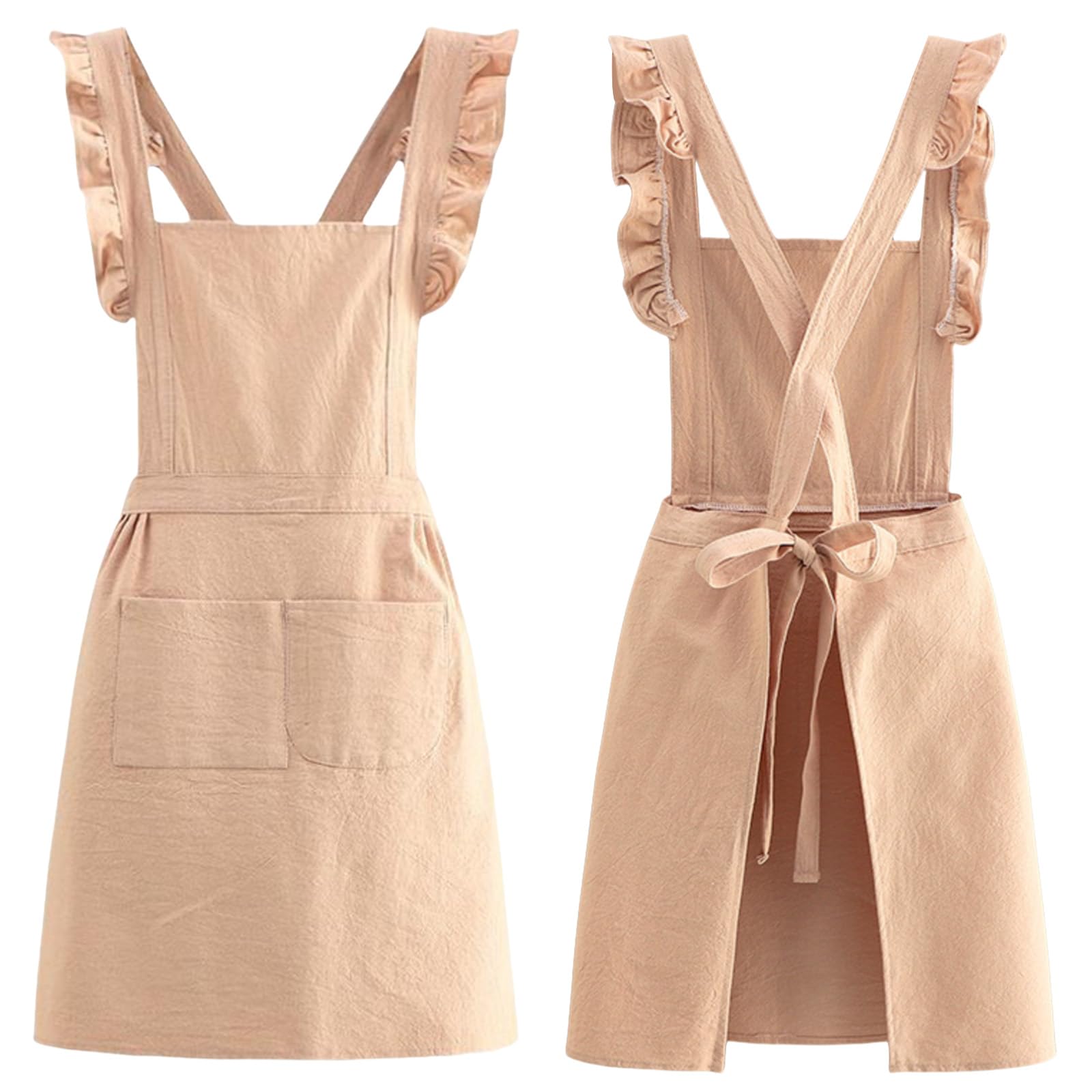 FAIRYGATE Pinafore Apron Adjustable Kitchen Cotton Apron With Pockets for Men & Women Chefs For Cooking & Baking in Home Restaurants & Barbeque A1643 - Image 4