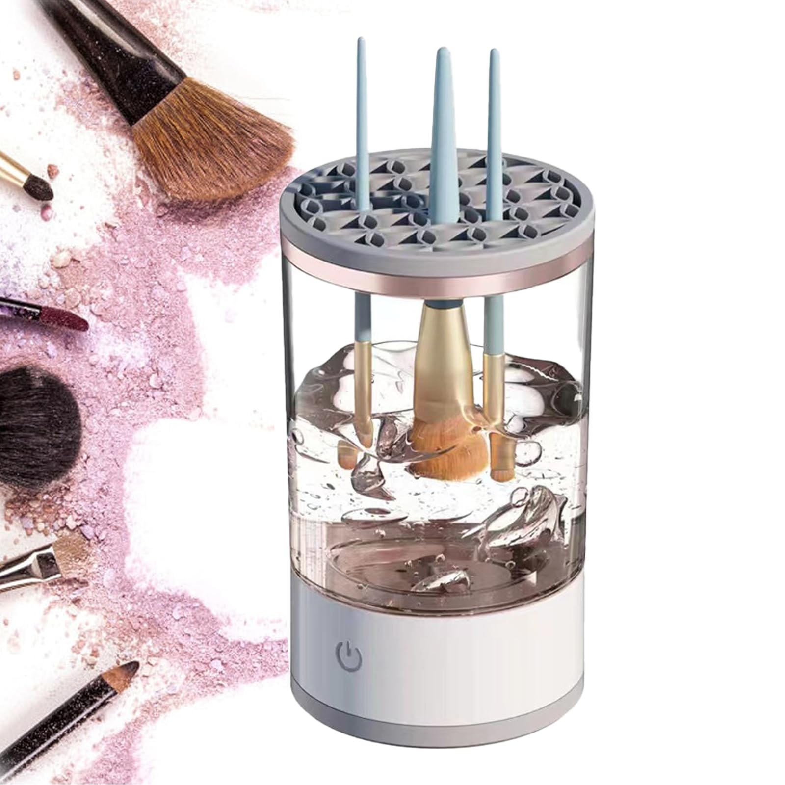 BOTOWIBrushly Pro Cosmetic Brush Cleaner, Makeup Brush Cleaner Machine, Automatic Spinning Makeup Brush Cleaner, Deep Cleaning USB Powered, Fits All Size Makeup Brushes