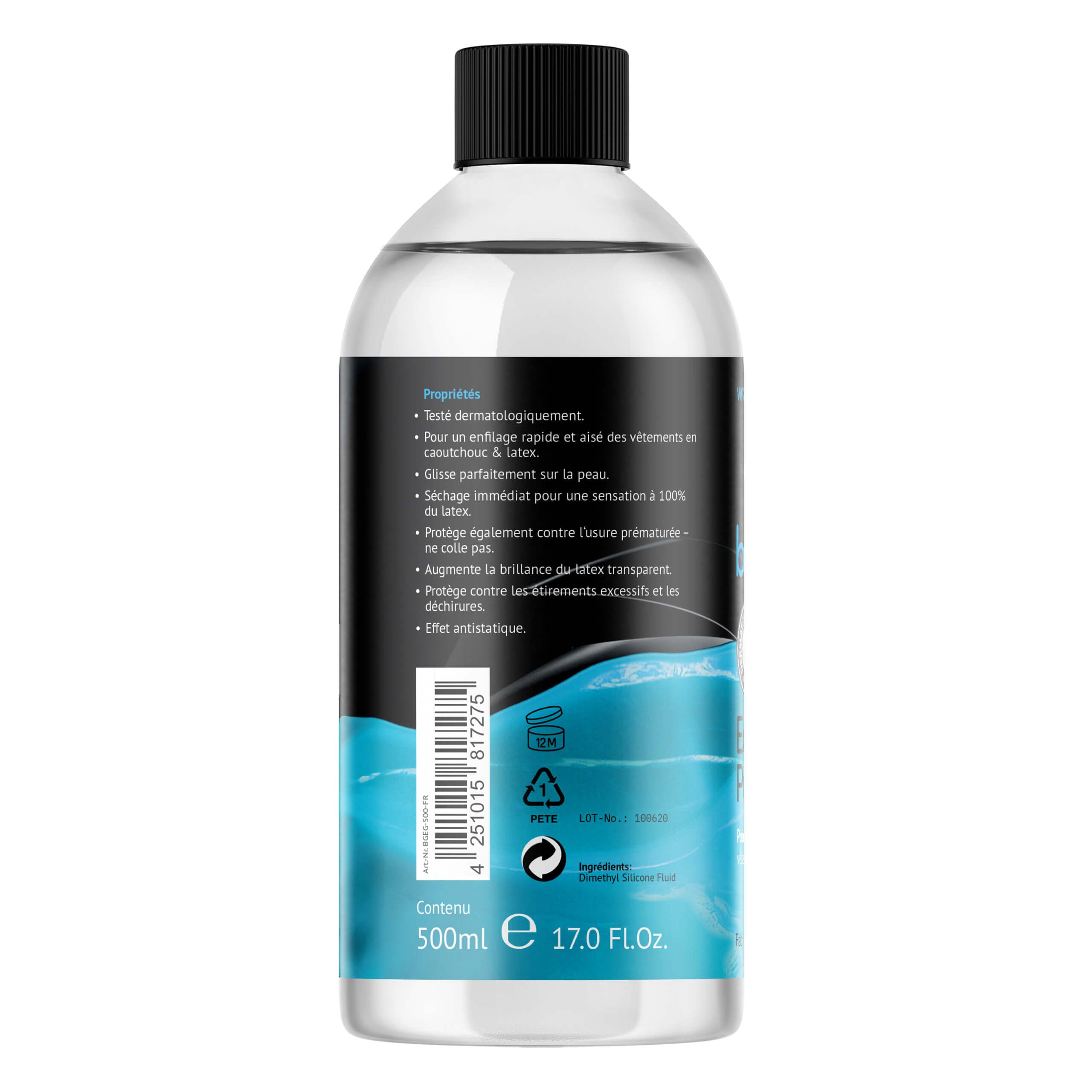 Latex Care SET 500 - Perfect SHINE-Latex Polish - Easy GLIDE-Latex Dressing AID Spécial WASH LATEX-Détergent spécial