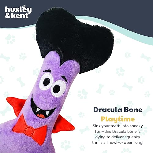 Miniatura 2 de Huxley & Kent Juguete Divertido para Perros de Halloween con Chirriador  Juguetes Chirriantes de Felpa Power Plush para Perros Pequeños, Medianos y