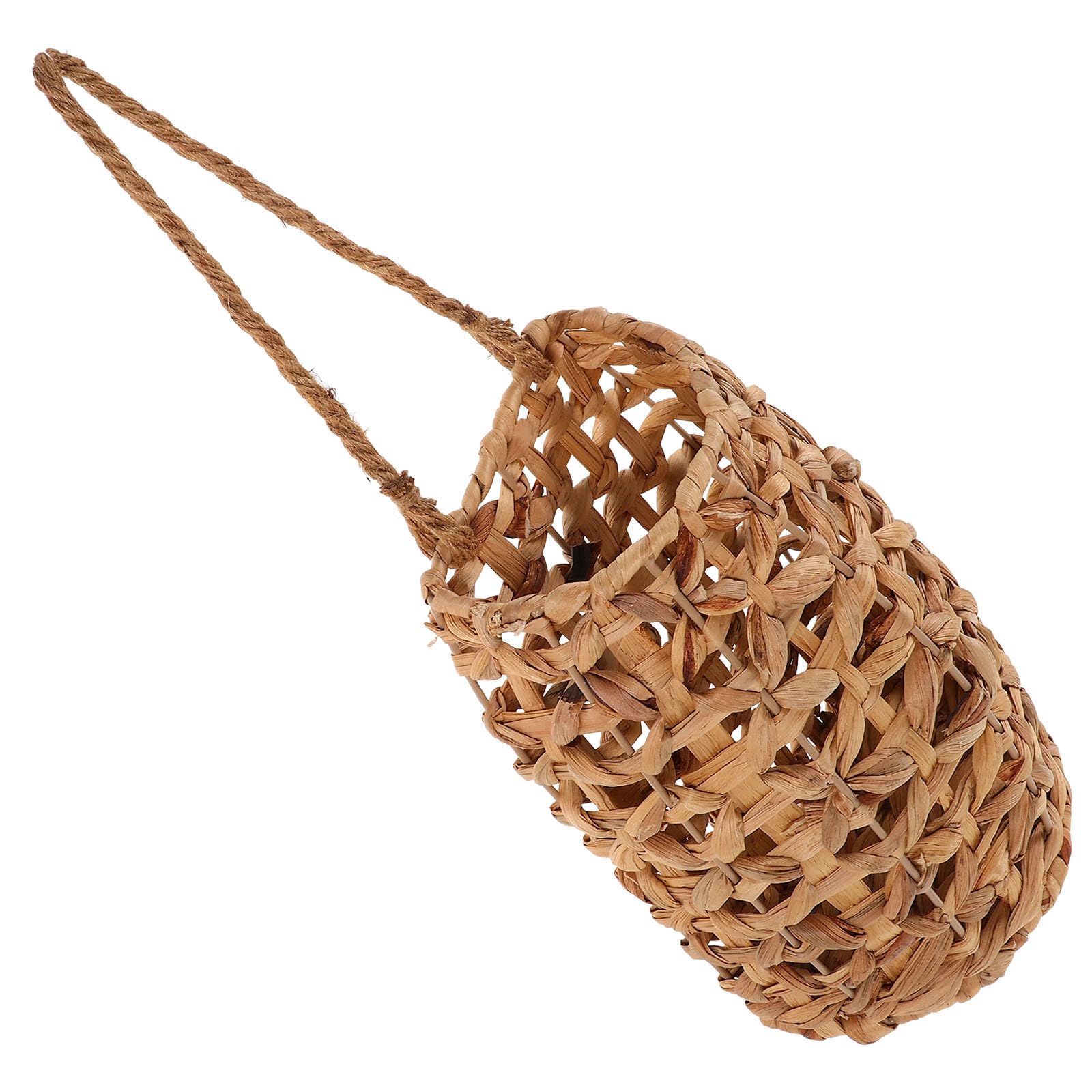 Alipis Cesta Colgante Tejida de Hierba de Calabaza Ligera y Portátil para Almacenamiento en Cocina y Decoración de Pared Estilo Nórdico Elegante