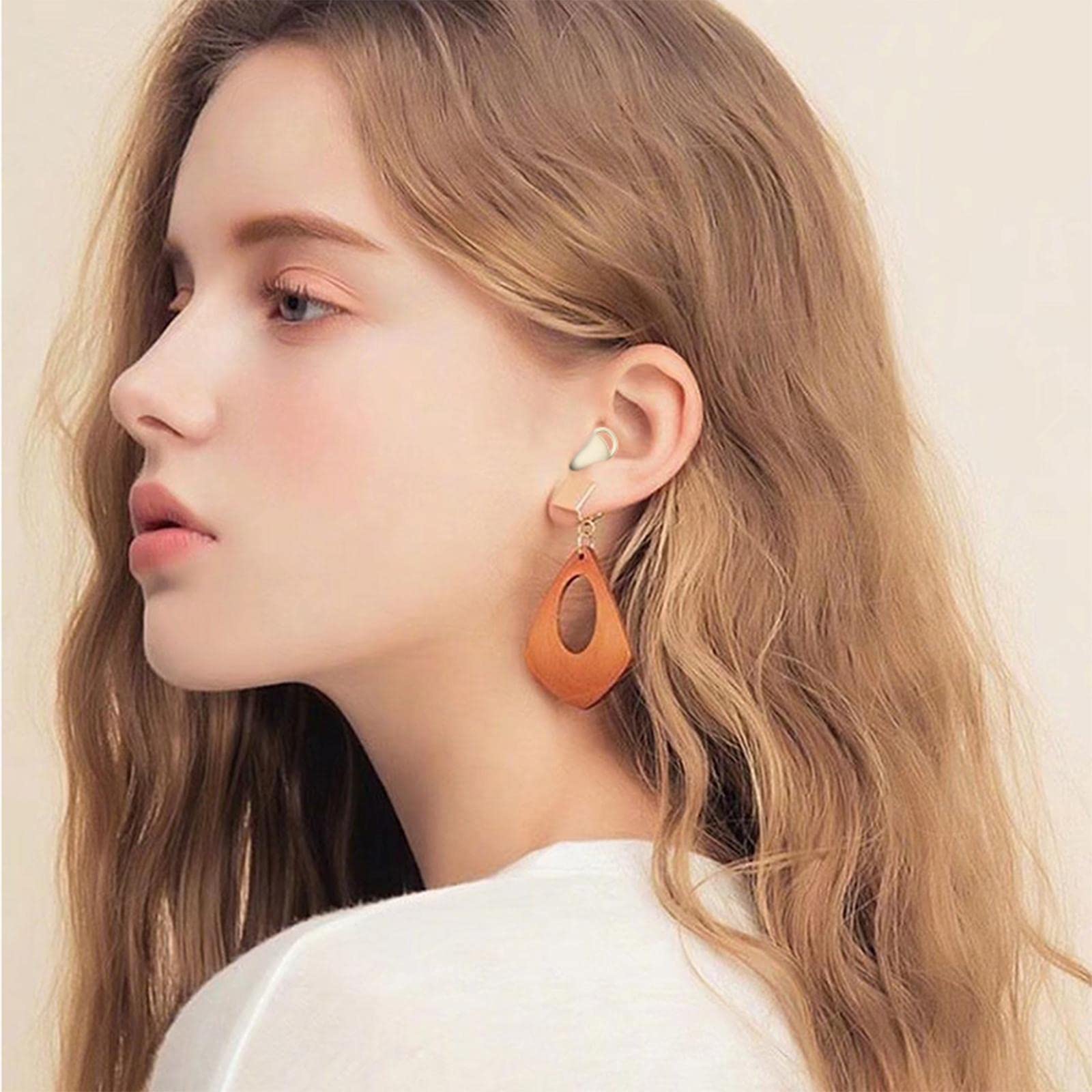 Auriculares Bluetooth con Reducción de Ruido Invisible Inalámbrico Verdadero para Dormir, Piel