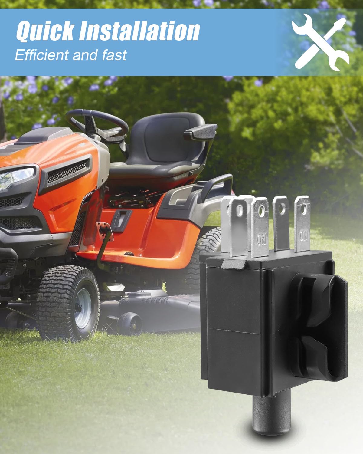 Brake Switch Fit for Husqvarna RZ5424 EZ4824 RZ4619 EZ5226 EZ6124 PZ54 PZ60 Replace 539113792, 3 Position