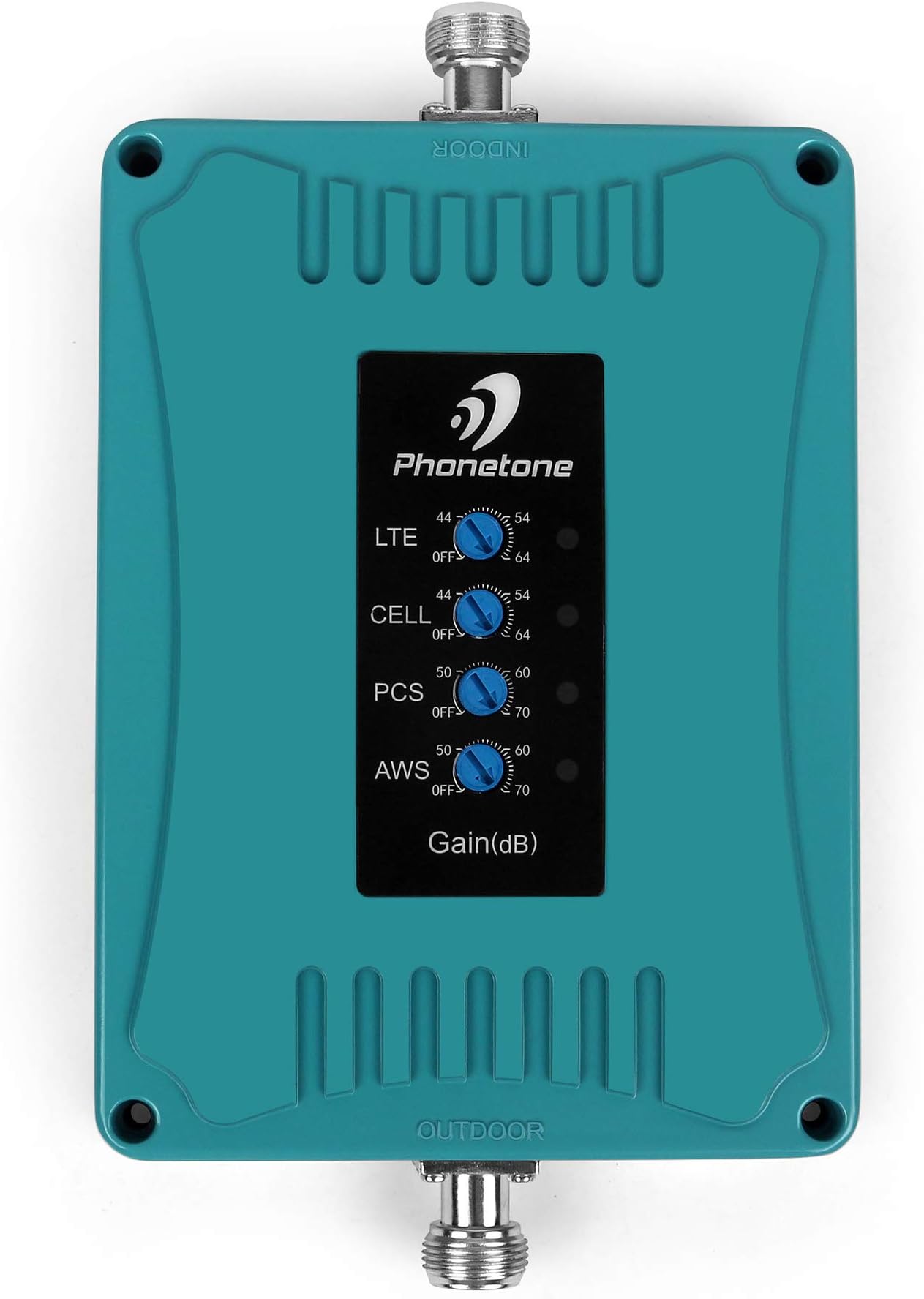 5 Band Cell Phone Signal Booster Repeater Amplifier for Home and Office - Supports All US Carriers 3G 4G LTE - Band 2/4/5/12/13/17 Booster and Power Supply Only(Without Antennas)