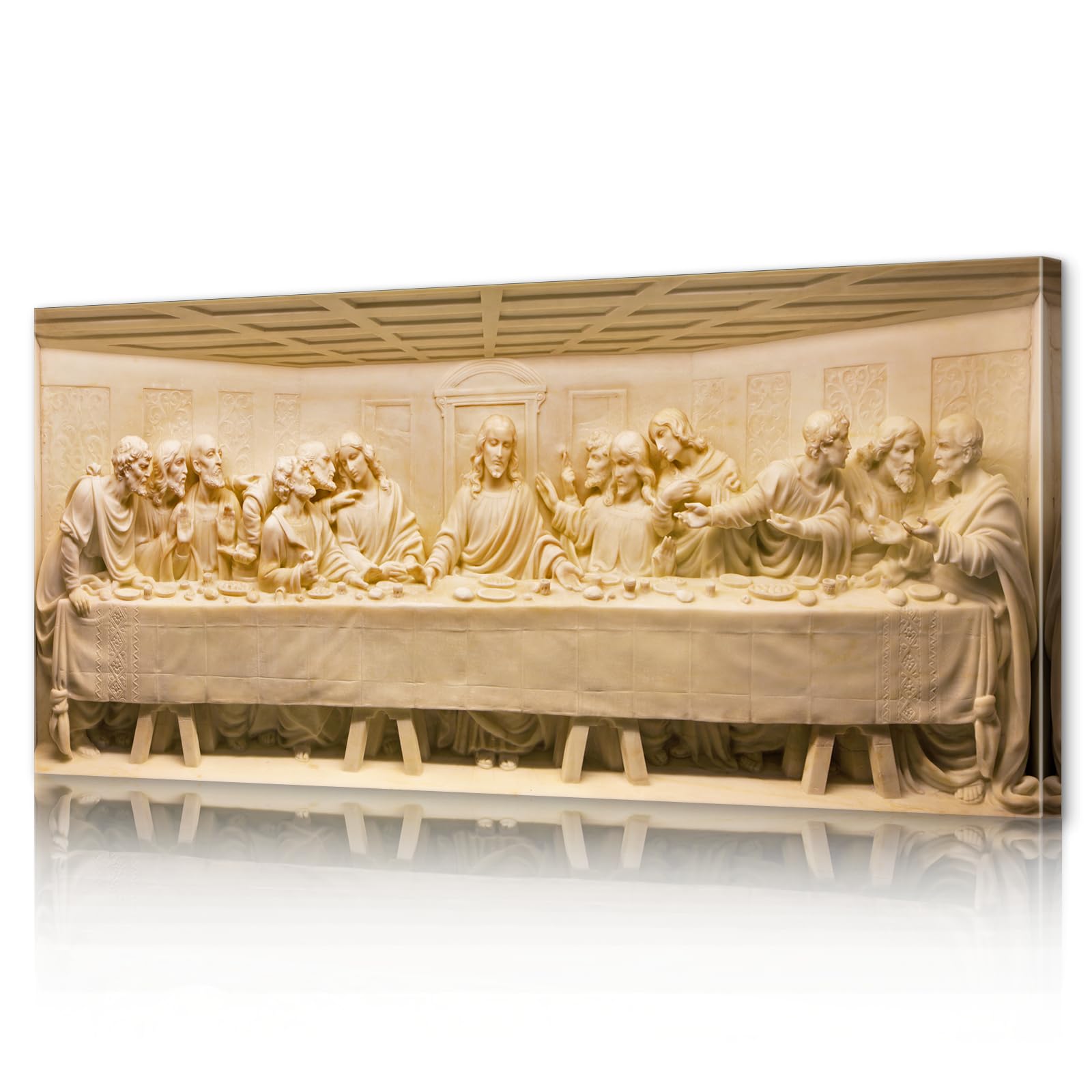 Jesus Christ and 12 Disciples Art Last Supper Painting for Dining Room